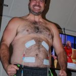 Nick and Jason Get Zapped: Nick, producer of the Jason and Deb show, is getting zapped by Neufit in the 101X Studio