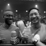 101X Concert Series Featuring CHVRCHES and Cherry Glazerr: 101X Concert Series attendees holding a bud light and a drink cup with 