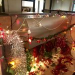 Transformed Desk : Emmis Austin Radio Holiday Christmas Party. 
