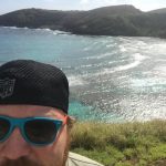 Hanauma Bay Part Two: Jason on the beach in Hawaii. 