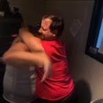 Img 2209: Jason and Producer Nick test out Deb's hugging hypothesis in studio