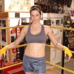 Deb's Boxing Match! : Deb in the ring 