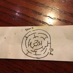 They Didn't Give Nick A Kid's Menu, So Alex Made Him A Maze