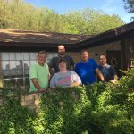 Trash Day In Granger, Texas: Producer Nick's family lined up outside his Nana's house
