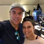 Kevin Nealon In Studio : Kevin Nealon In Studio smiling in a selfie with Deb. 