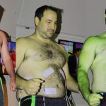 Neufit Turns Nick into the Hulk: Nick was zapped by Neufit in the 101X studio. This is a photoshop of him as the hulk.