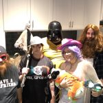 Nightmare on Affluence Hill : Deb, Jason, Katy and Nick dressed up for halloween 