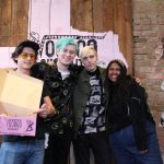 101X-Session with Dreamers: Dreamers posing with a fan at our X-Session