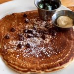 PEANUT BUTTER PANCAKES WITH CHOCOLATE CHIPS!!!!
