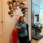 Jason Goes To Barcelona : Jason's mom at a museum in Barcelona. 