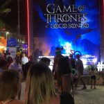 Producer Imari's Trip To Cancun : Game Of Thrones billboard at a bar in Cancun, Mexico.  