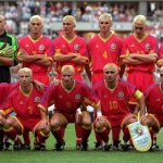 Team Romania: 1998 World Cup: Team Romania 1998 in World Cup with all blonde hair 