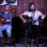 101X-Session With Mt. Joy at Scoot Inn: Mt.Joy tuning their guitars