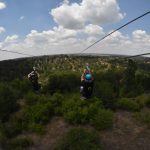 The Boys Racing On 3 Zip Line