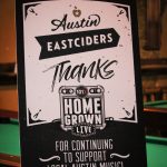 101X Homegrown Live Presents Jackie Venson at Buffalo Billiards: Austin Eastciders Thanks 101X Homegrown Live for continuing to support local austin music