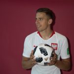 Jan Bednarek: Poland Defender: Jan Bednarek: Poland Defender with soccer ball in his hands 