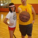 #TBT Jason And Deb’s Morning Olympics: Jason and Deb holding a basketball at the Jason And Deb’s Modern Decathlon in 2008. 