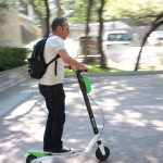 Jason, Deb and Nick Try Out Lime Scooters: Jason, Deb and Nick hop on a Lime Scooter in the 101X parking lot