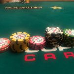 Jason's Vegas Vacation: Jason's chip stack at the World Series Of Poker