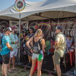 The 101X Backstage Hideout During ACL Festival: People hanging out at the 101X Hideout during ACL Fest