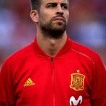Gerard Piqué: Spain Defender: Gerard Piqué: Spain Defender staring in the field 