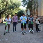 Jason, Deb and Nick Try Out Lime Scooters: Jason, Deb and Nick hop on a Lime Scooter in the 101X parking lot