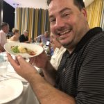 Nick In Mexico: the crab cakes nick ordered as a starter during his fancy resort steakhouse dinner