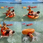 Jason's Hawaiian Holiday : Tipping the float 