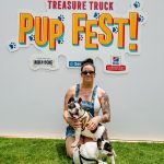 Deb And Alfie At Pup Fest : Deb and a puppy at Pup Fest. 