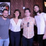 101X-Session With Mt. Joy at Scoot Inn: Mt. Joy meet and greet picture with fans