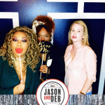 Jason & Deb's Don't Go Downtown NYE Party: Women posing using new years eve props