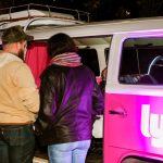 101X Homegrown Live Presents Free Week At The Scoot Inn: people standing in front of Lyft van