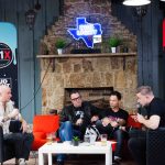 The 101X Day Party during SXSW-Day 1: From left to right: Toby Ryan, Tim Palmer, Matt Noveskey, and Dwight Baker