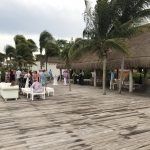 Nick In Mexico: The reception area of the beach wedding Nick went to