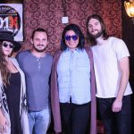 101X-Session With Mt. Joy at Scoot Inn: Mt. Joy meet and greet picture with fans