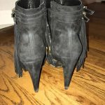 2 Ridiculously High Tasseled Boots (Back)