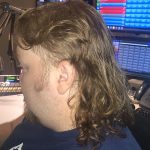 Mullet In The Studio: Jason in the studio showing off his new mullet. 