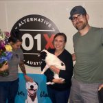 Jason, Joe and Lady Stac Surprise Deb : Jason, Joe and Lady Stac Surprise Deb while holding Alfie. 