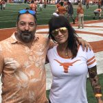 Friends On The Field : Deb and her friend on the Texas field 