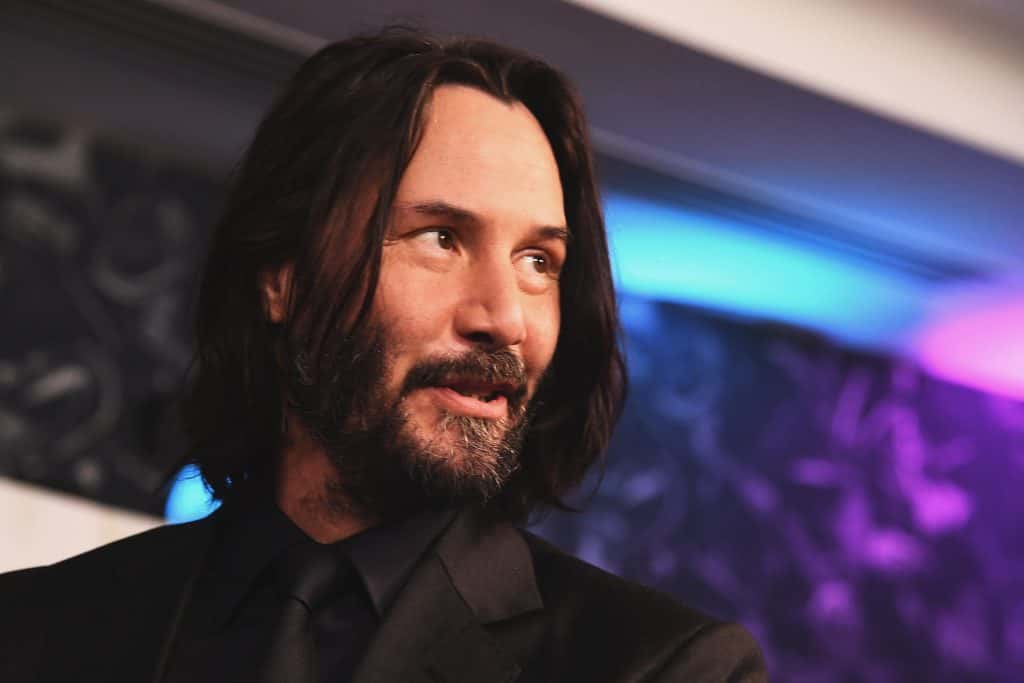 Keanu Reeves attends the John Wick special screenings at Ham Yard Hotel on May 03, 2019 in London, England