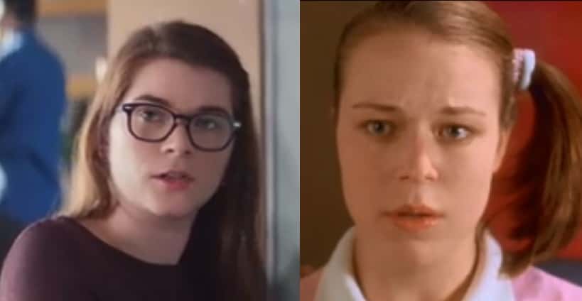 Side by side of TurboTax 'Compensating' commercial actress and Tina Majorino.