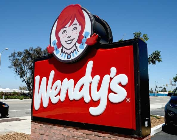 Wendy's fast food sign