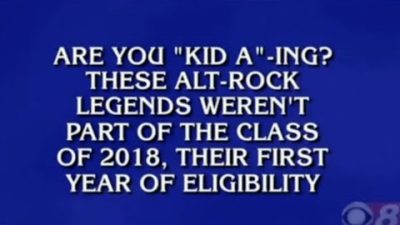 Contestants Miss Radiohead Question on Jeopardy. Click here to watch!