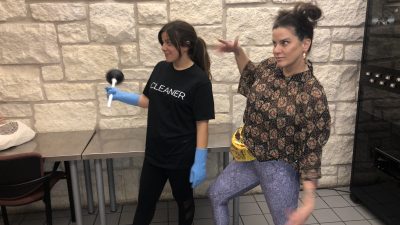 Katy and Deb as Ilana and Abbi