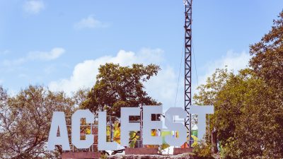 ACLFEST Sign at Zilker Park during Austin City Limits 2018 Weekend One