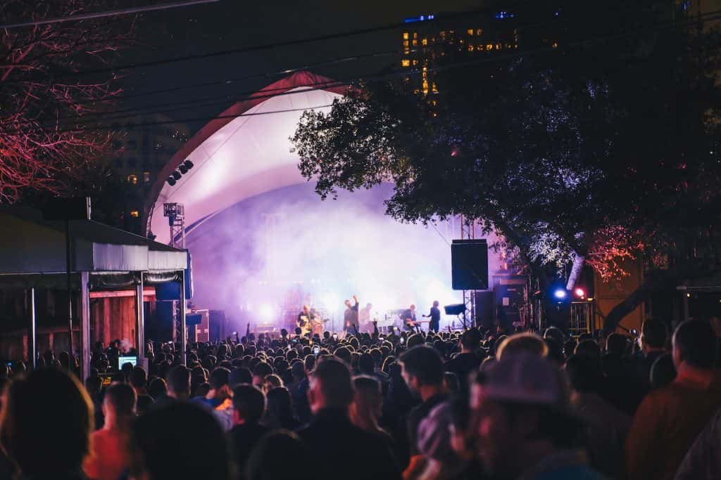 Crowd at Stubbs for Cold War Kids performing for the 101X Concert Series