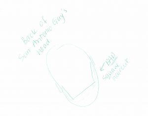 deb's drawing of san antonio guy's head 