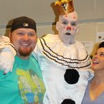 Jason and Deb with Puddles the Clown