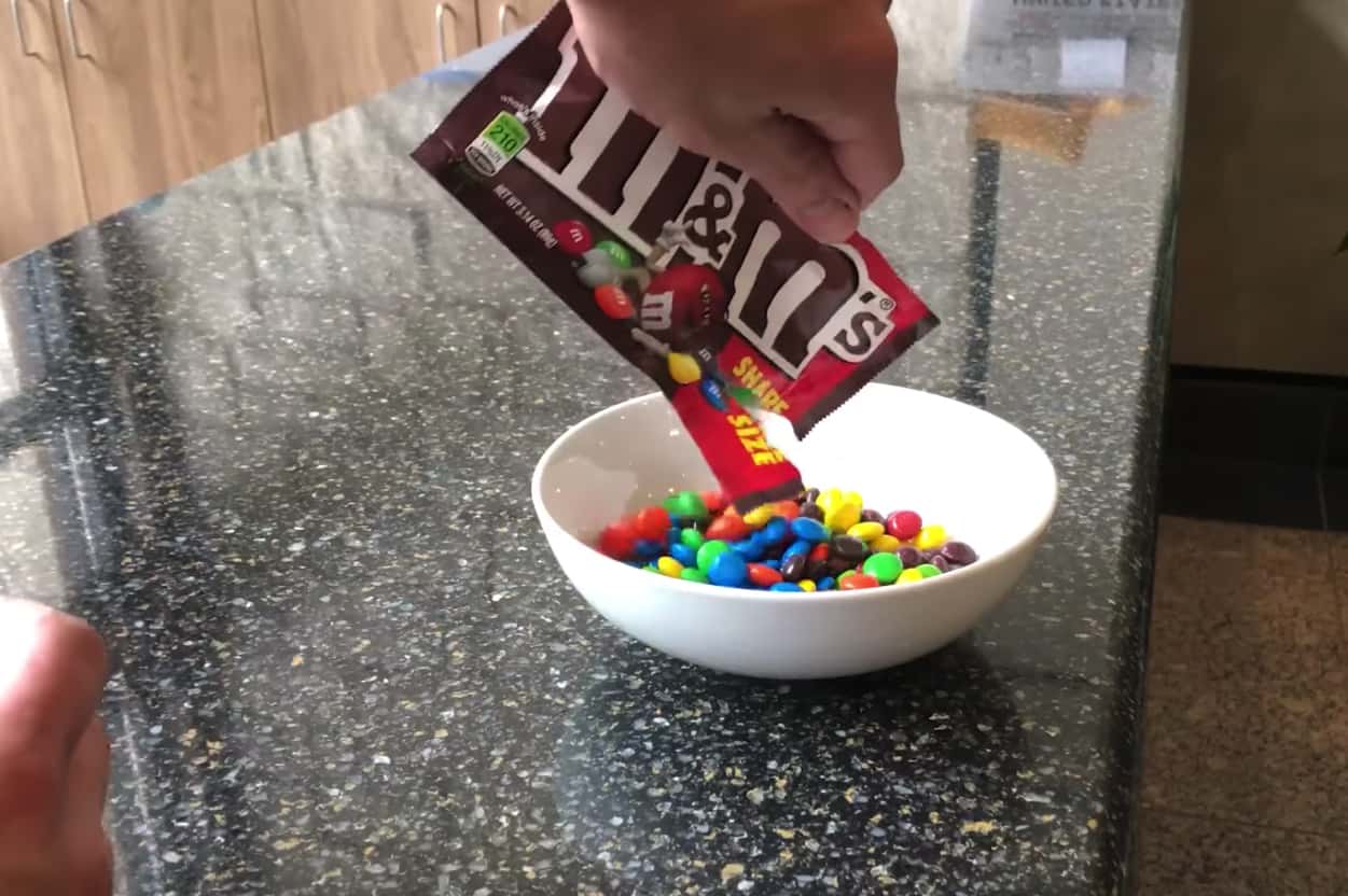 bowl of m and ms