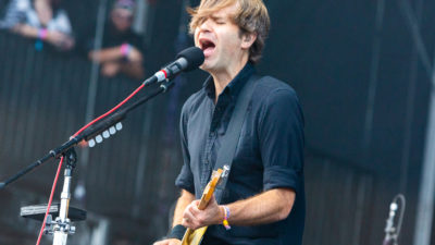 Ben Gibbard of Death Cab for Cutie performs at Lollapalooza 2019 in Grant Park on August 2, 2019 in Chicago, Illinois.
